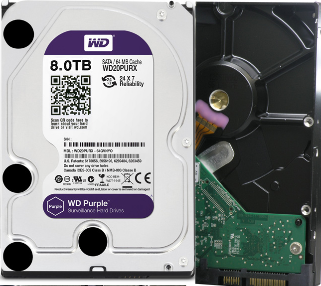 8TB Western Digital Purple Hard Drive 8TB Western Digital Purple Hard Drive